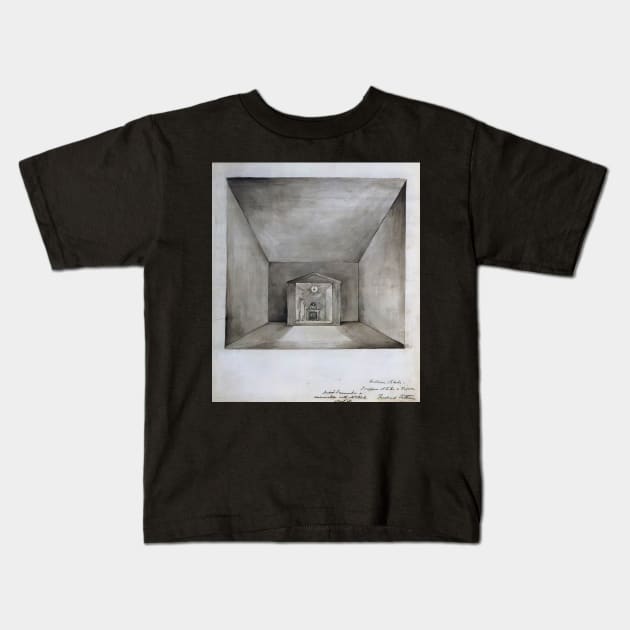 elisha in the chamber on the wall 1820 - William Blake Kids T-Shirt by Kollagio